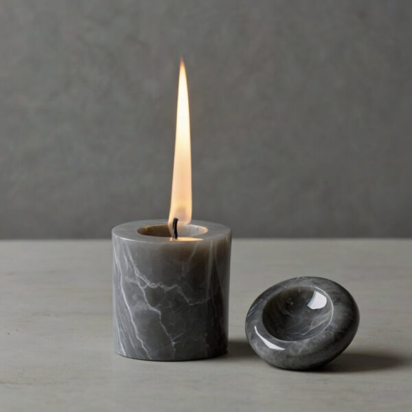 Lg Viatera Minuet Quartz Candle Holders - Image 3