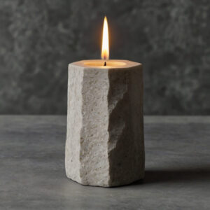 Limestone Candle Holders