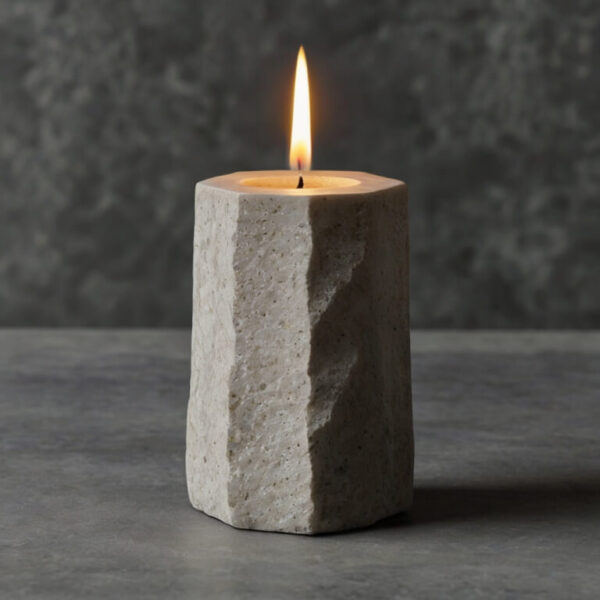 Limestone Candle Holders