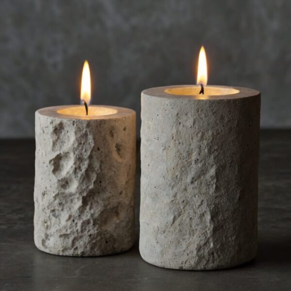 Limestone Candle Holders - Image 3