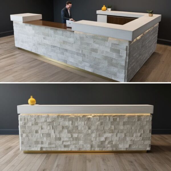 Limestone Reception Desk