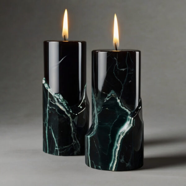 Midnight Onyx Candle Holders - Image 4