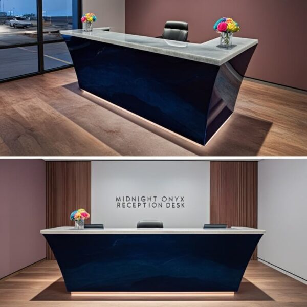 Midnight Onyx Reception Desk