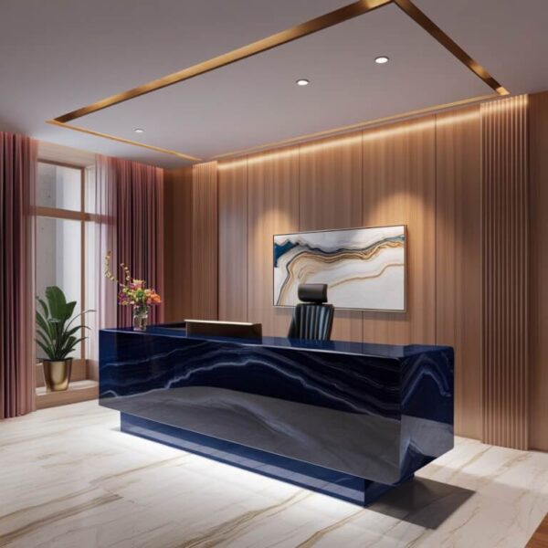 Midnight Onyx Reception Desk - Image 2