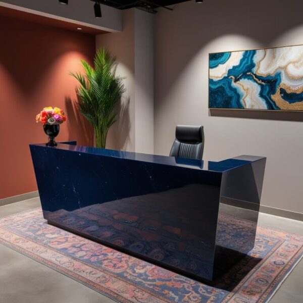 Midnight Onyx Reception Desk - Image 4