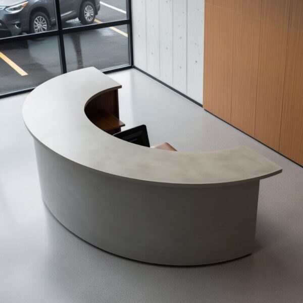 Modern Curved Reception Desk - Image 3