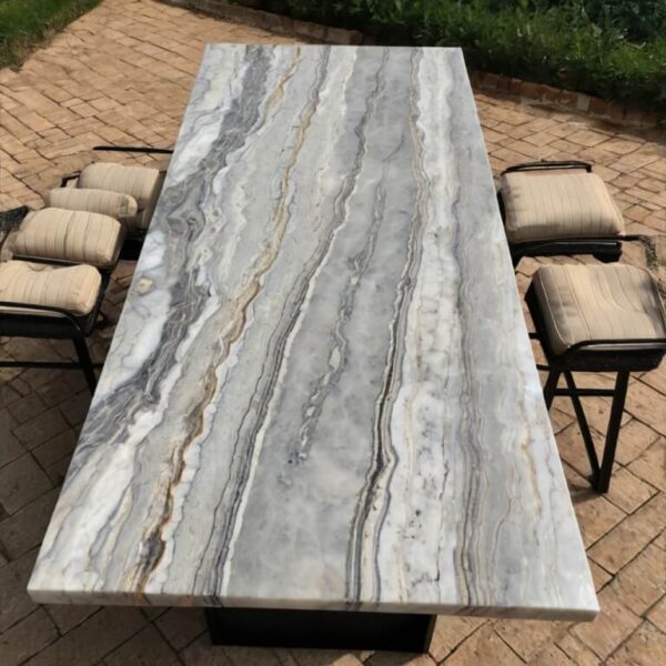 Mont Blanc Quartzite Outdoor Table - Image 2