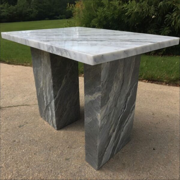 Mont Blanc Quartzite Outdoor Table - Image 3