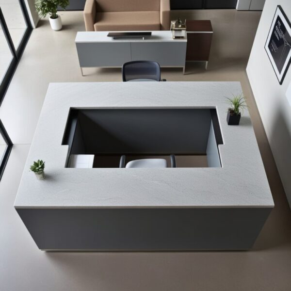 Mont Blanc Quartzite Reception Desk - Image 3