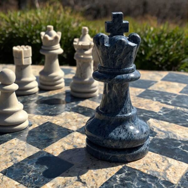 Montauk Blue Granite Chess Set - Image 4