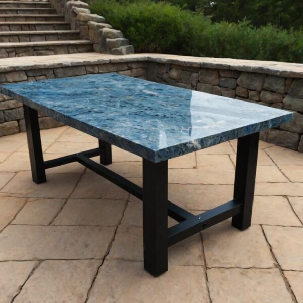 Montauk Blue Granite Outdoor Table - Image 2