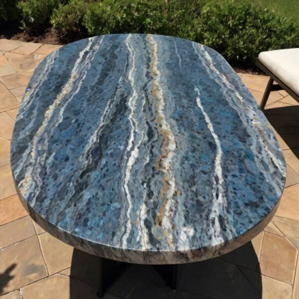 Montauk Blue Granite Outdoor Table - Image 3