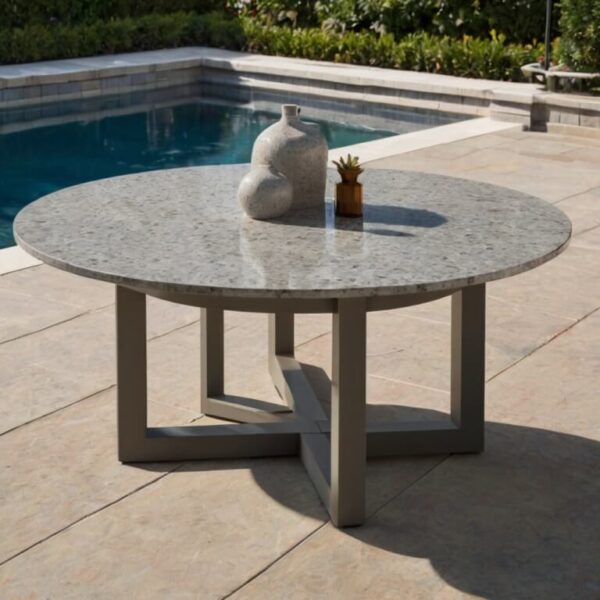 Msi Bianco Drift Quartz Outdoor Table - Image 4