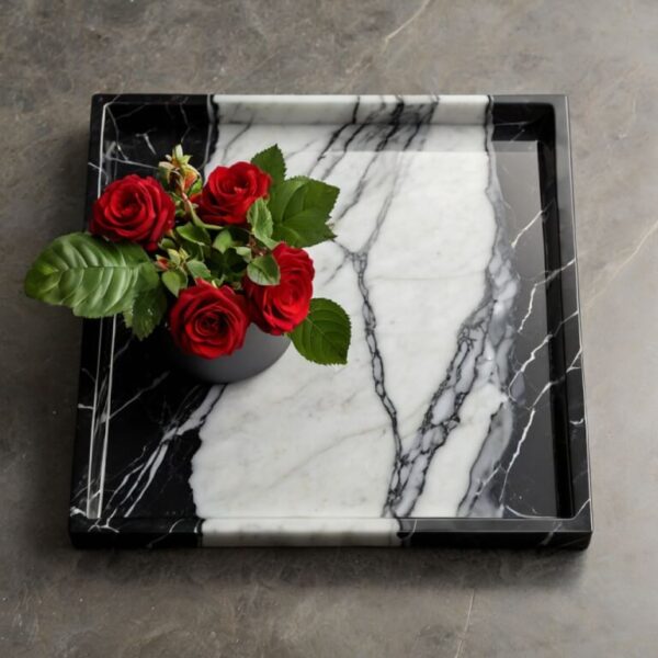 Nero Marquina Marble Tray - Image 2