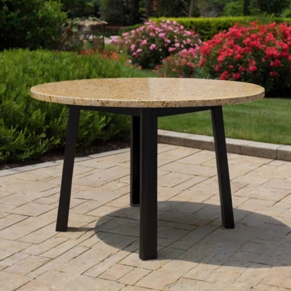 New Venetian Gold Granite Outdoor Table - Image 2