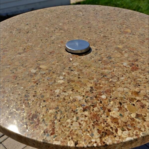 New Venetian Gold Granite Outdoor Table - Image 3