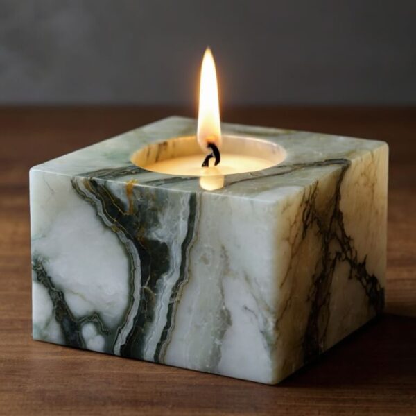 Onyx Marble Candle Holders - Image 2