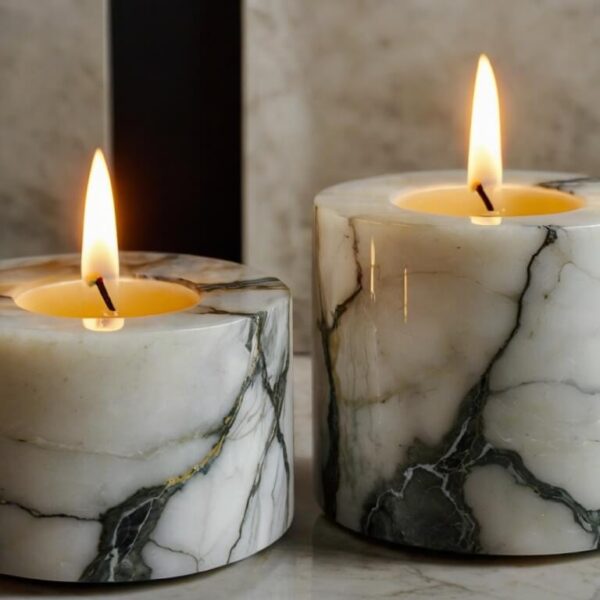 Onyx Marble Candle Holders - Image 4