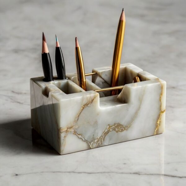 Onyx Marble Desk Organizer