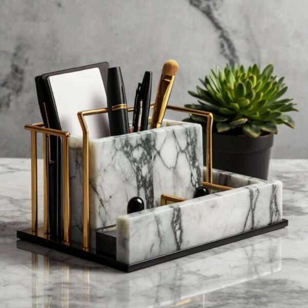 Onyx Marble Desk Organizer - Image 2