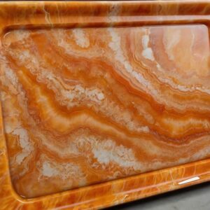 Orange Onyx Tray