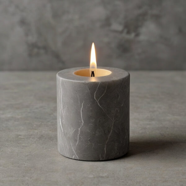 Petra Grey Candle Holders - Image 4