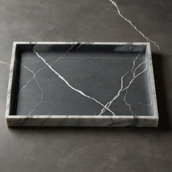Pietra Grey Marble Tray - Image 4