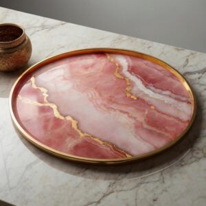 Pink Onyx Tray