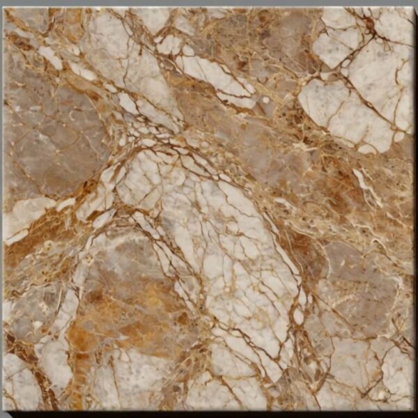 Polished Emperador Marble Outdoor Table - Image 2