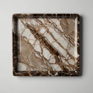 Polished Emperador Marble Tray