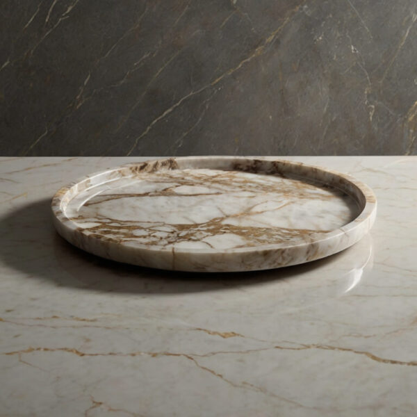 Polished Emperador Marble Tray - Image 3