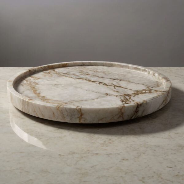 Polished Emperador Marble Tray - Image 4