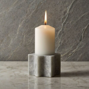 Quartzforms Luna Quartz Candle Holders