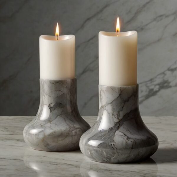 Quartzforms Luna Quartz Candle Holders - Image 2