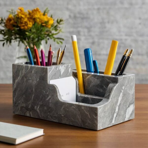 Quartzforms Luna Quartz Desk Organizer