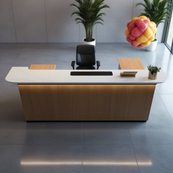 Reception Desk Top View - Image 3