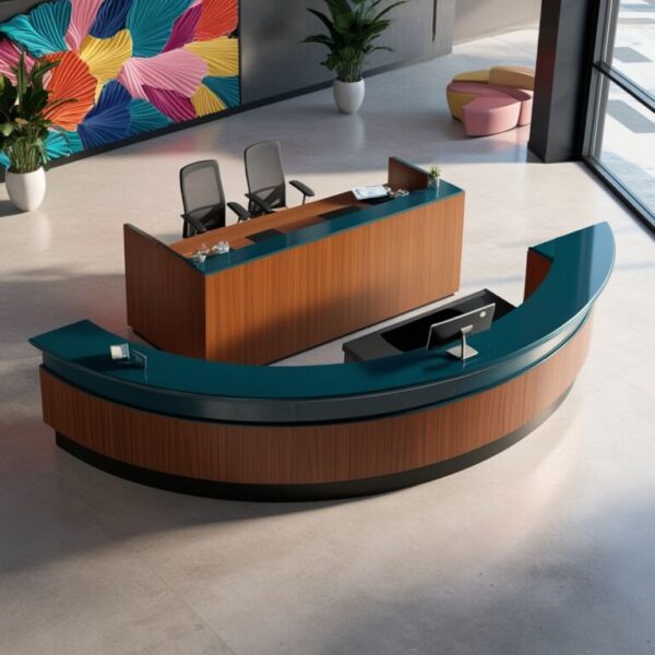 Reception Desk Top View - Image 4