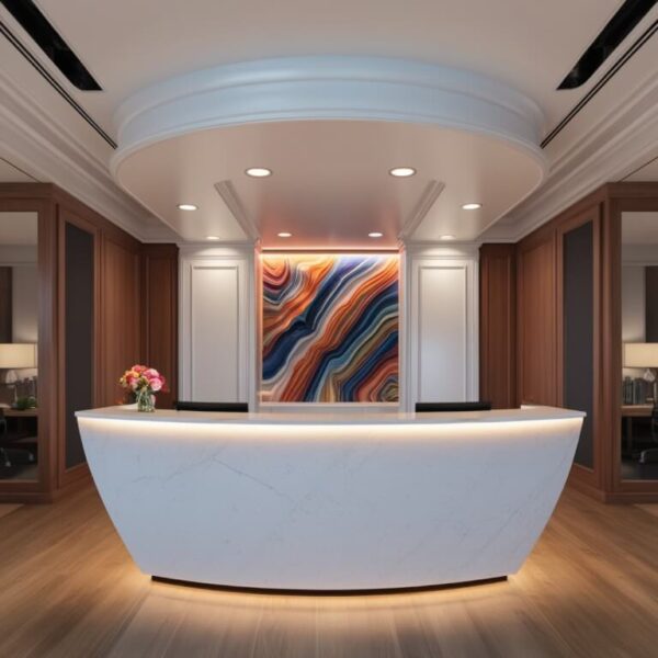Reception Desk White