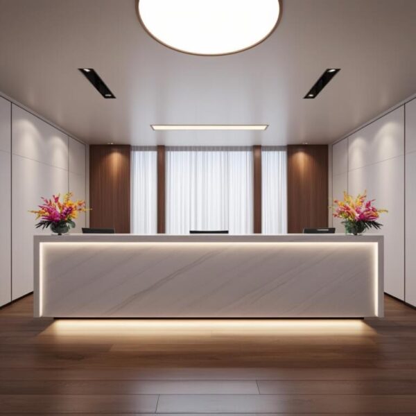 Reception Desk White - Image 3