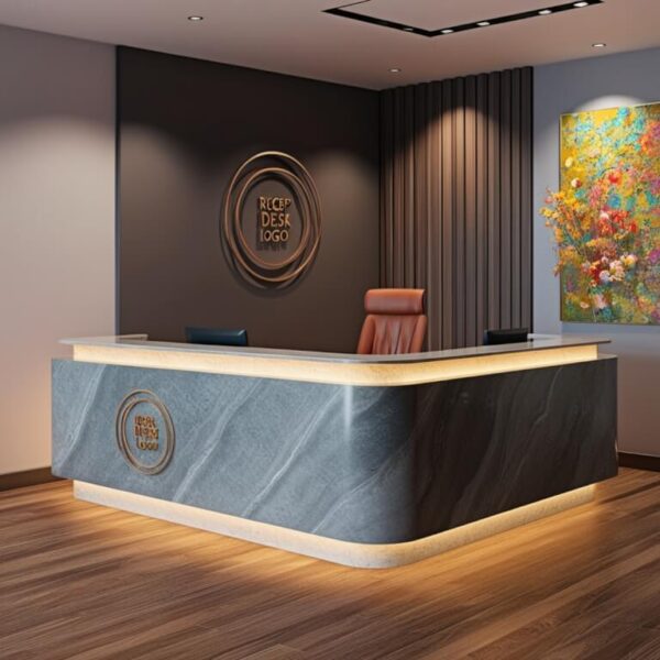 Reception Desk With Logo - Image 3