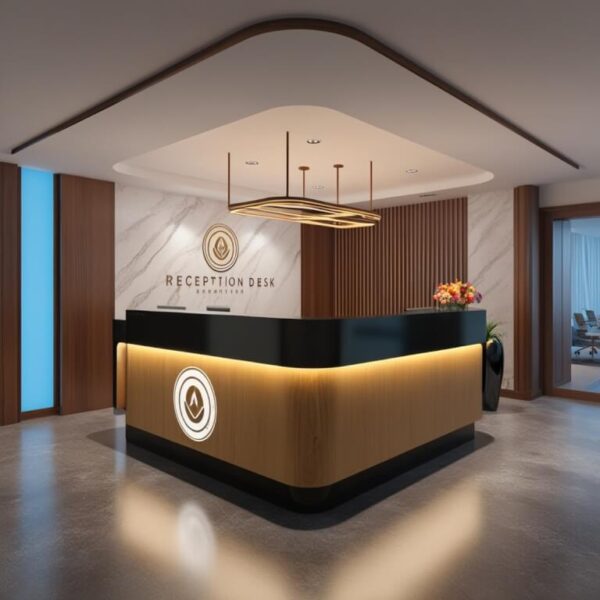 Reception Desk With Logo - Image 4