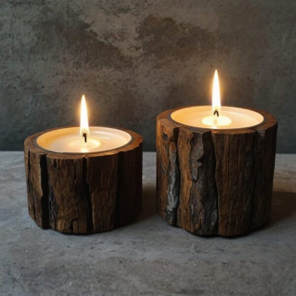 Rustic Candle Holders - Image 3
