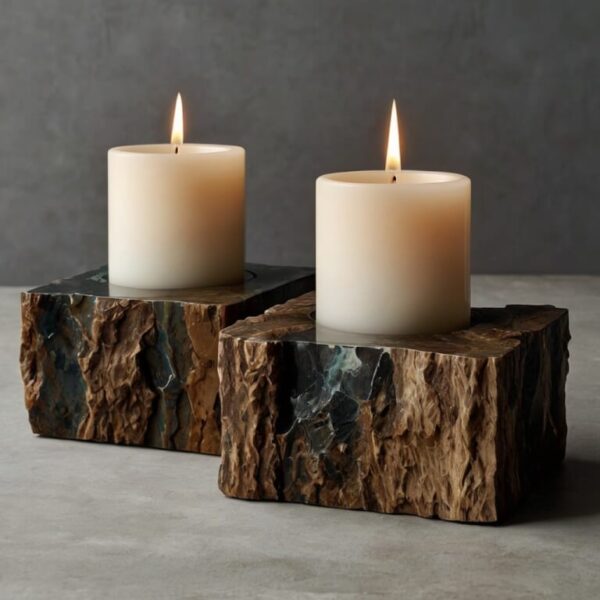 Rustic Candle Holders - Image 4