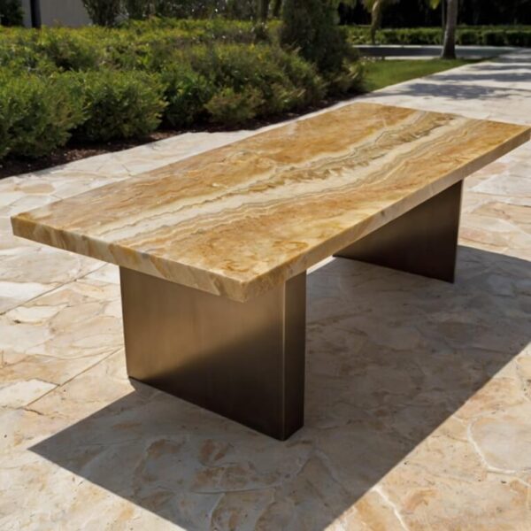 Sand Onyx Outdoor Table - Image 3