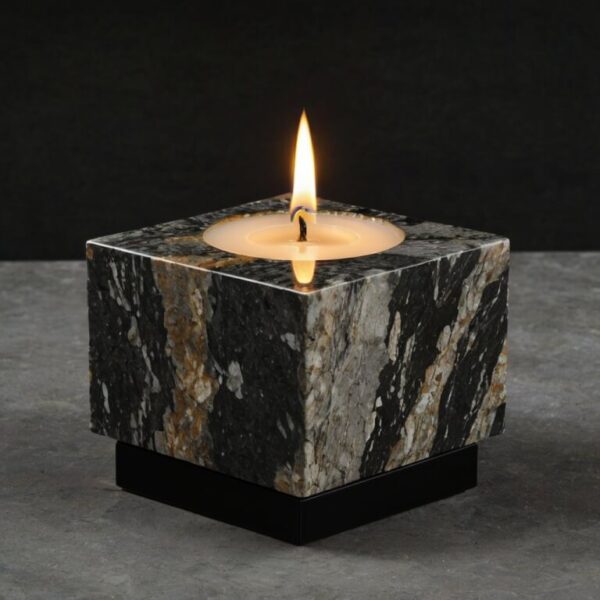 Santa Cecilia Granite Candle Holders - Image 3