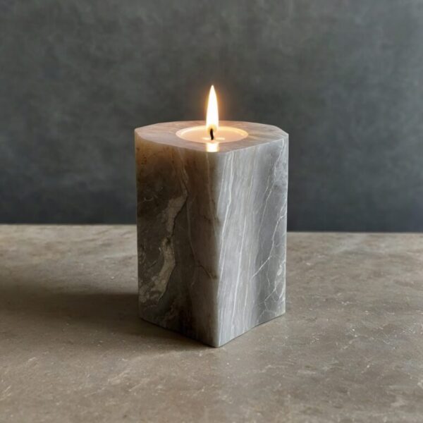 Sea Pearl Quartzite Candle Holders