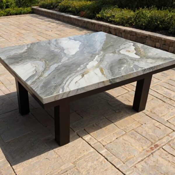 Sea Pearl Quartzite Outdoor Table