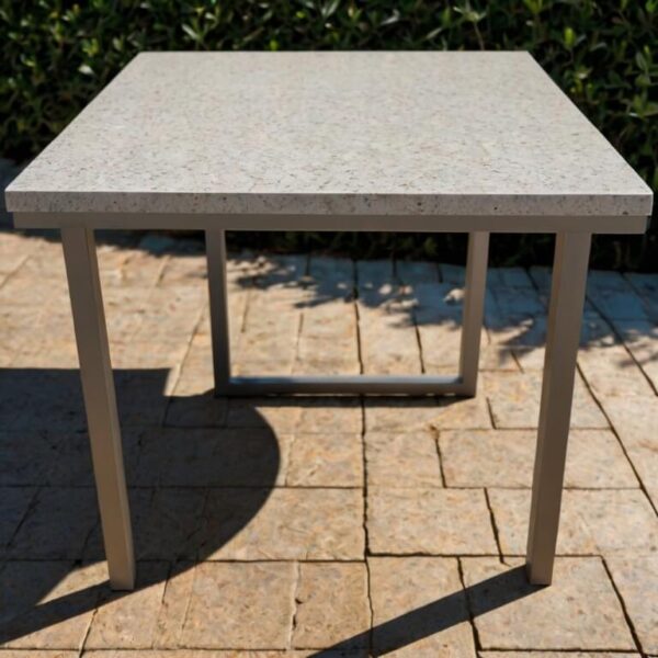 Silestone Blanco City Quartz Outdoor Table
