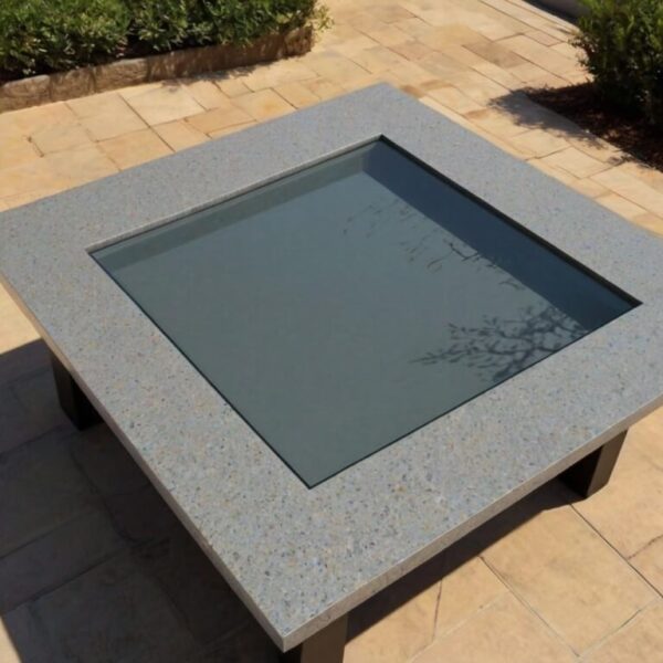 Silestone Blanco City Quartz Outdoor Table - Image 4