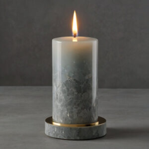 Silestone Lagoon Quartz Candle Holders
